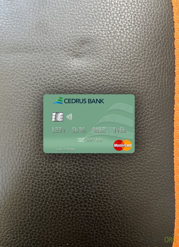 Liban Cedrus Bank mastercard photolook recto